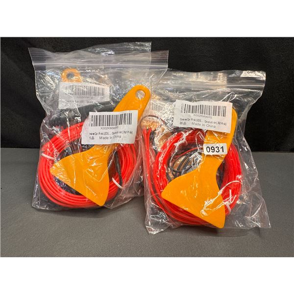 Lot of 6 Packs of Pink EL Wire 3M 12V