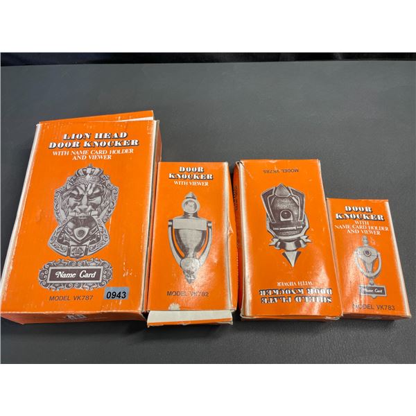 Lot of 4 Assorted Door Knockers - New