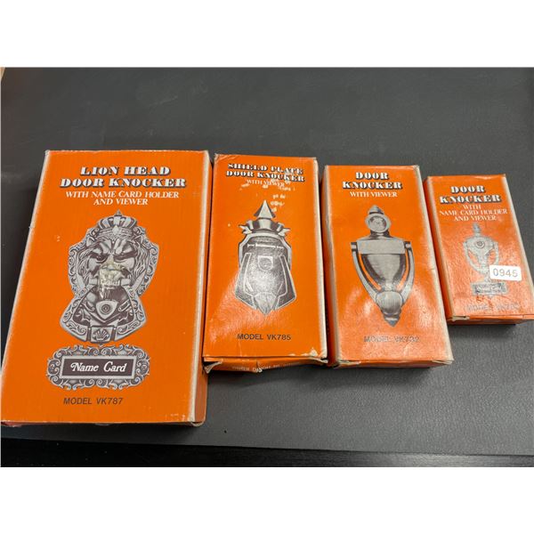 Lot of 4 Assorted Door Knockers - New