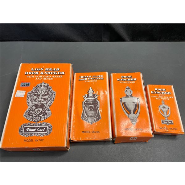 Lot of 4 Assorted Door Knockers - New