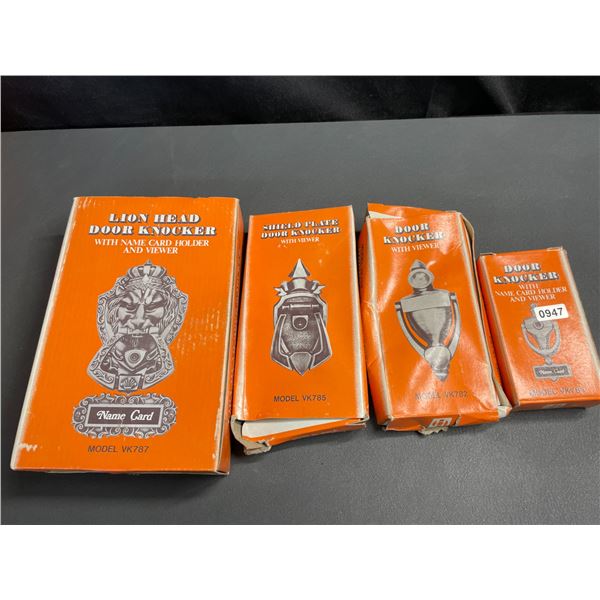 Lot of 4 Assorted Door Knockers - New