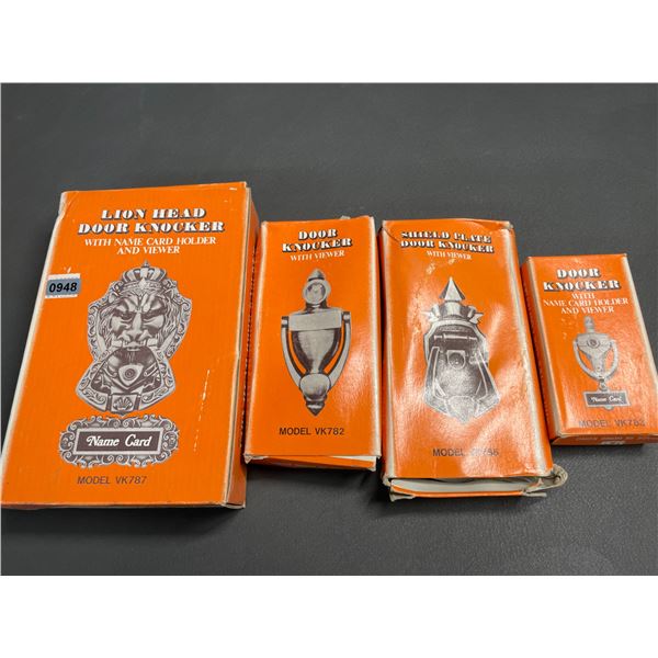 Lot of 4 Assorted Door Knockers - New