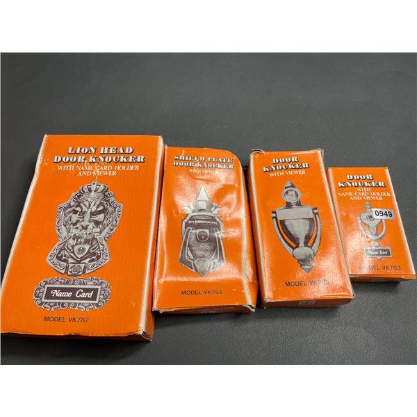 Lot of 4 Assorted Door Knockers - New