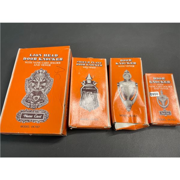 Lot of 4 Assorted Door Knockers - New