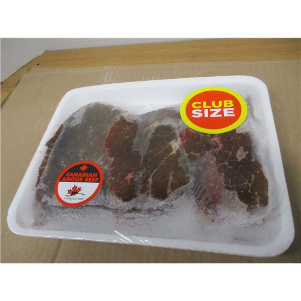 SHELF PULLS (AS IS):  CLUB SIZE INSIDE ROUND STEAK