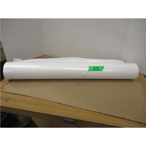ROLL OF WHITE PLASTIC