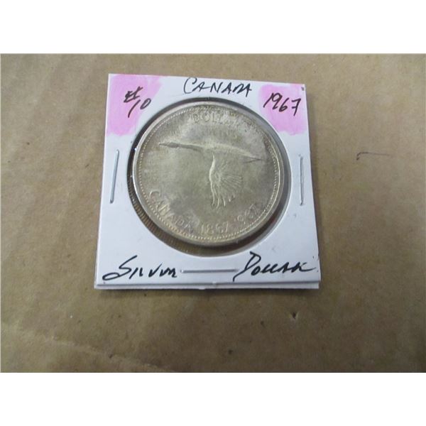 1967 CANADA GOOSE SILVER DOLLAR