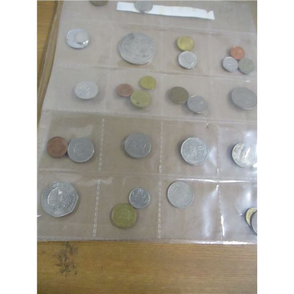 STOCK SHEET OF WORLD COLLECTABLE COINS