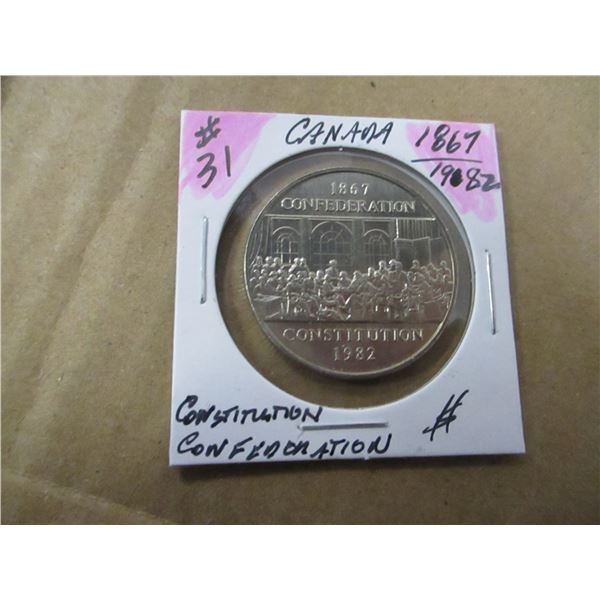 1867 - 1982 CANADA CONSTITUTION DOLLAR