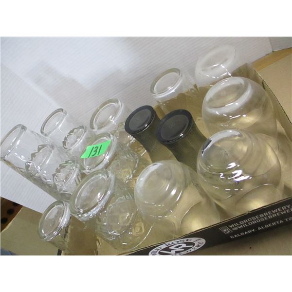 FLAT C/W ASSORTED GLASSES