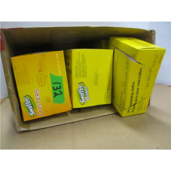 4 BOXES OF DUSTERS (3 OPEN)