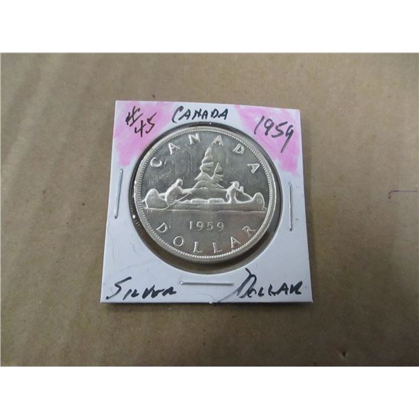 1959 CANADA SILVER DOLLAR