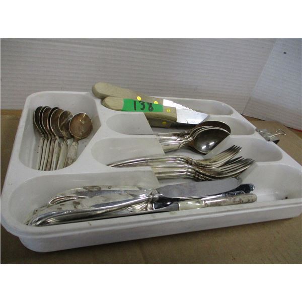 ASSORTMENT OF SILVERWARE