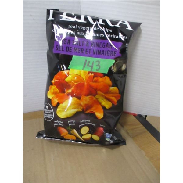 SHELF PULLS (AS IS):  TERRA SEA SALT & VINEGAR CHIPS (147G) - BAG