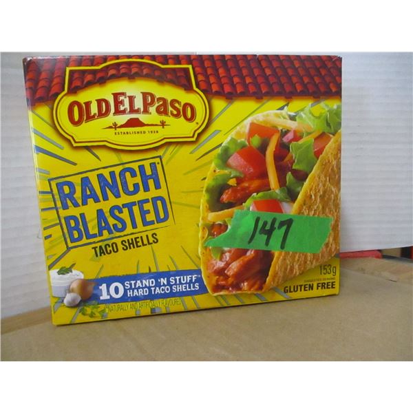 SHELF PULLS (AS IS):  OLD EL PASO TACO SHELLS (10) - BOX