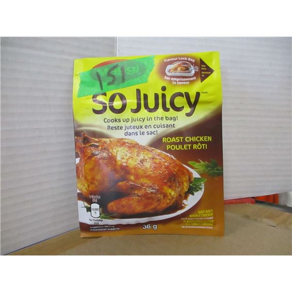 SHELF PULLS (AS IS):  SO JUICY CHICKEN (36G) - PACKAGE