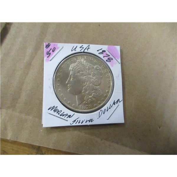 1878 USA MORGAN SILVER DOLLAR