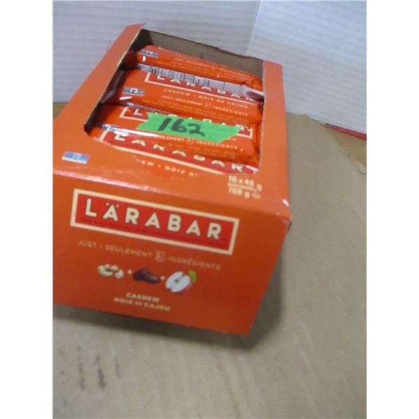 SHELF PULLS (AS IS);  CASHE LARABARS - BOX