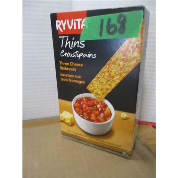 SHELF PULLS (AS IS):  RYVITA THINS FLAT BREAD
