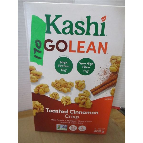 SHELF PULLS (AS IS):  KASHI GO LEAN TOASTED CINNAMON CEREAL