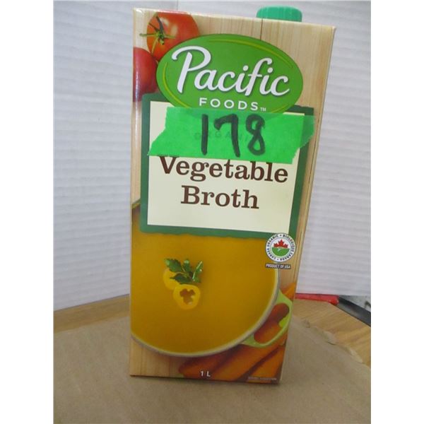 SHELF PULLS (AS IS):  VEGETABLE BROTH (1L)