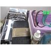 Image 2 : BOX C/W STORAGE BOX, TOILETRIES, ETC
