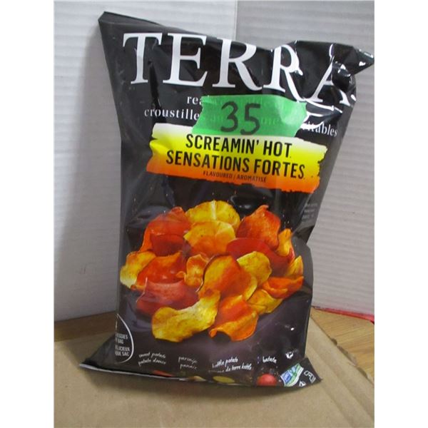 SHELF PULLS (AS IS):  SCREAMING HOT TERRA CHIPS (141G) - BAG