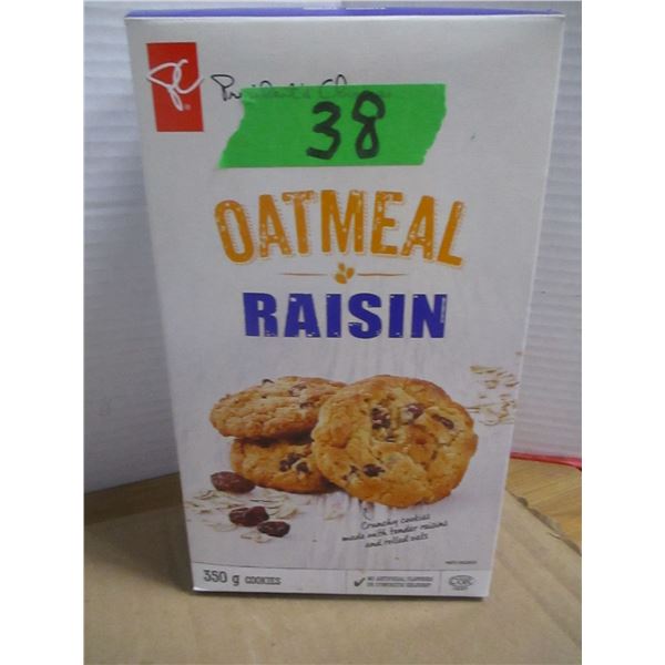 SHELF PULLS (AS IS):  OATMEAL RAISIN COOKIES (350G) - BOX