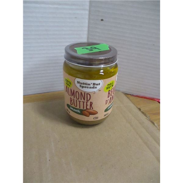 SHELF PULLS (AS IS):  CREAMY ALMOND BUTTER (365G) - JAR