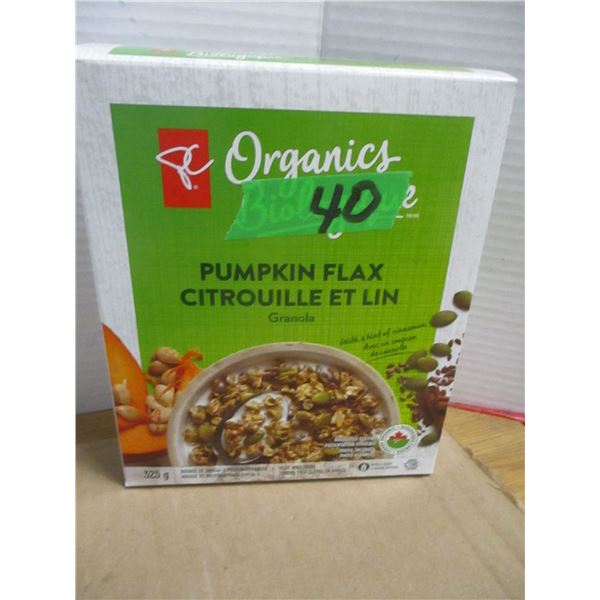 SHELF PULLS (AS IS):  PUMPKIN FLAX CEREAL (325G) - BOX
