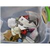 Image 4 : ESTATE:  TOTE & LID C/W CHRISTMAS DECORATIONS