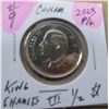 Image 1 : 2023 PROOF KING CHARLES III HALF DOLLARS