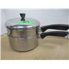 Image 1 : ESTATE:  7" DOUBLE BOILER POT & LID