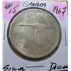 Image 1 : 1967 CANADA GOOSE SILVER DOLLAR