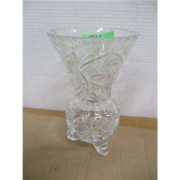 ESTATE:  APPROX. 10" CRYSTAL VASE