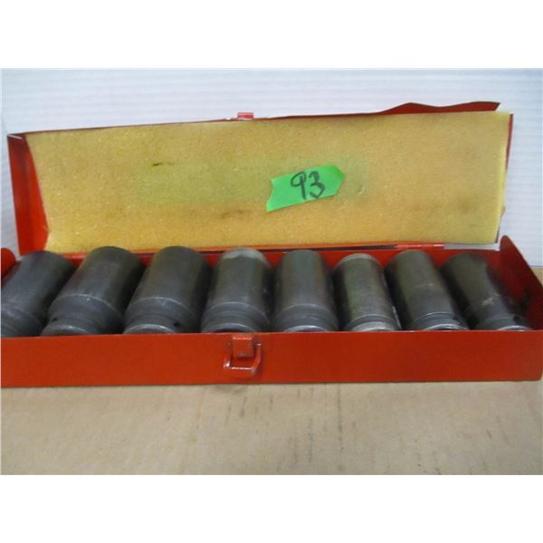 ESTATE:  SET OF 8 - 3/4" IMPACT SOCKETS (UP TO 1 1/2")
