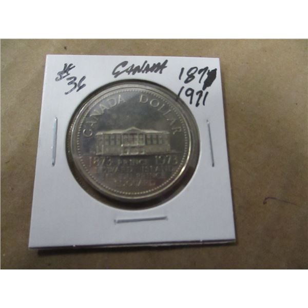 1873 - 1973 PROOF CAMEO PRINCE EDWARD ISLAND DOLLAR