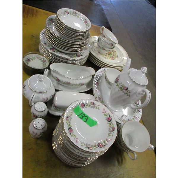 ESTATE:  8 PLACE SETTING OF REGENCY ROSE DISHES