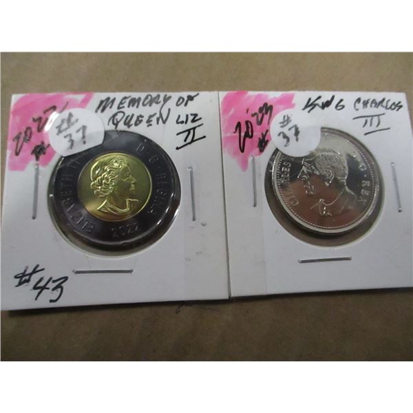 2022 MEMORY OF QUEEN ELIZABETH II & 2023 KING CHARLES III COIN