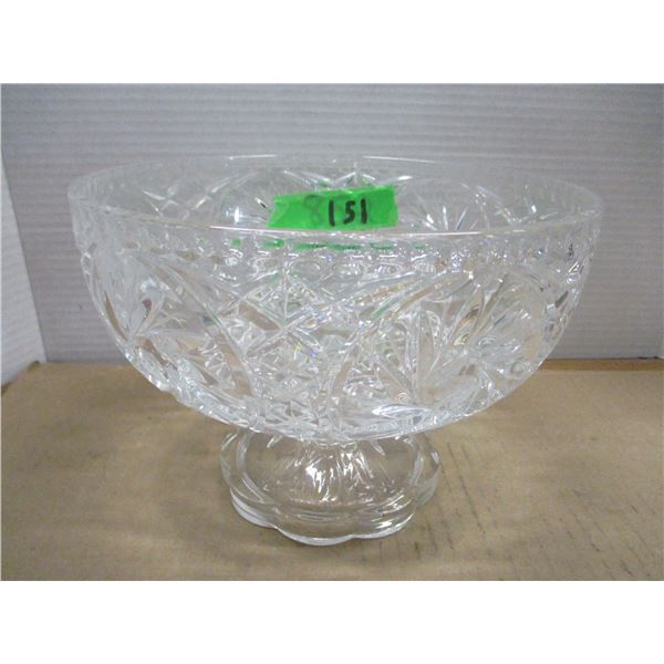 ESTATE:  8" CRYSTAL PEDESTAL BOWL