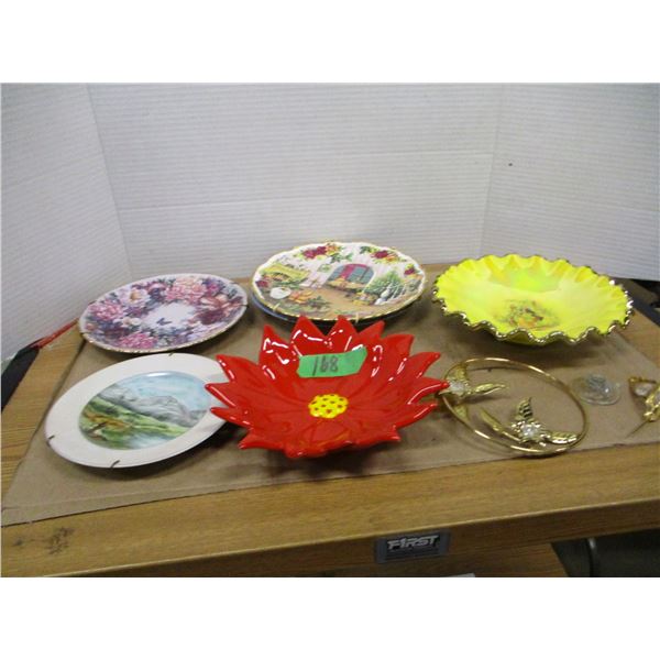 ESTATE:  FLAT C/W ASSORTED DISHWARE