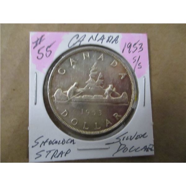 1953 SHOULDER STRAP SILVER DOLLAR