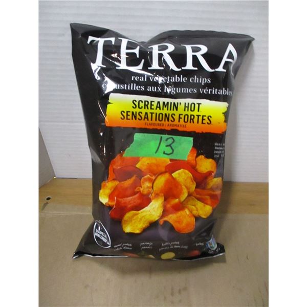 SHELF PULLS (AS IS):  TERRA SCREAMING HOT CHIPS (141G) - BAG