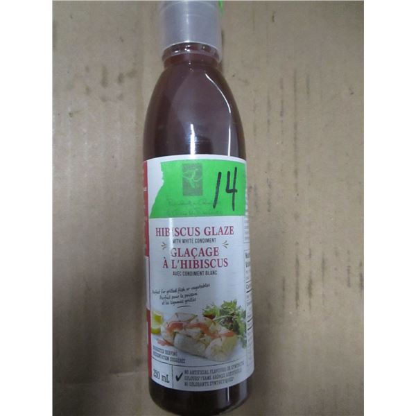 SHELF PULLS (AS IS):  HIBISCUS GLAZE (250ML) - BOTTLE