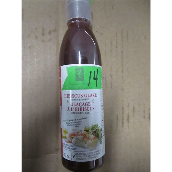 SHELF PULLS (AS IS):  HIBISCUS GLAZE (250ML) - BOTTLE