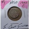 Image 1 : 1940C NEWFOUNDLAND SILVER FIVE CENT