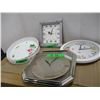 Image 1 : BOX C/W DISHES, CLOCKS, ETC