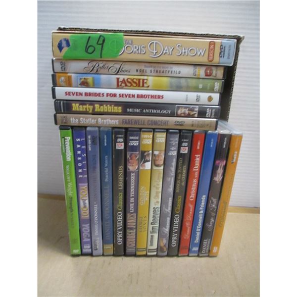 ESTATE:  FLAT C/W DVD'S