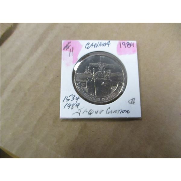 1534/1984 CANADA JAQUES CARTIER DOLLAR