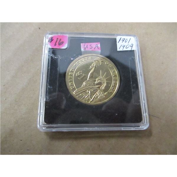 1901 - 1909 CH/BU THEODOR ROSEVELT PROOF DOLLAR